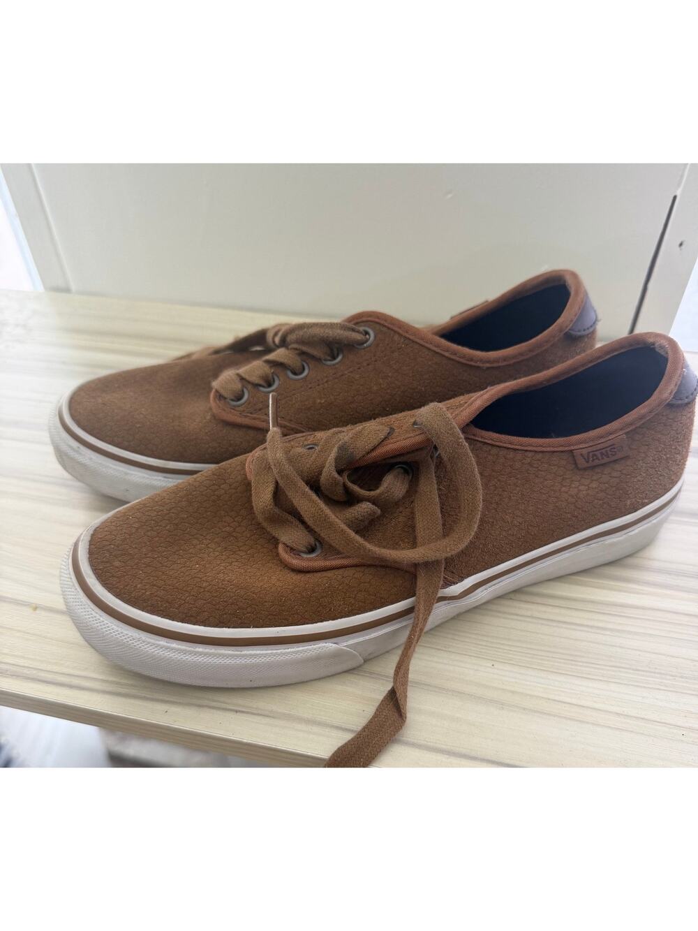 Vans Ultracush Brown Lace Up Sneakers Shoes Womens Size 7 Brown Skate Casual